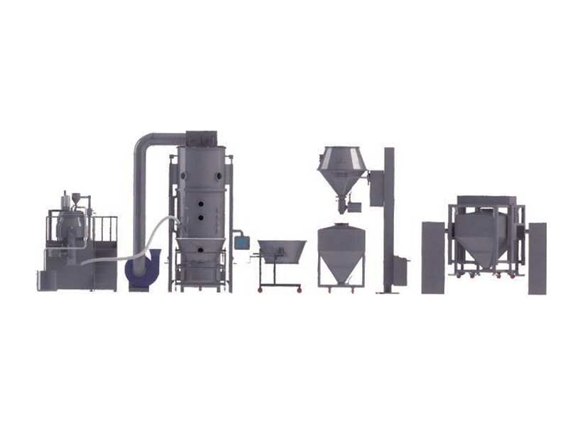 新型固体制剂制粒干燥联线